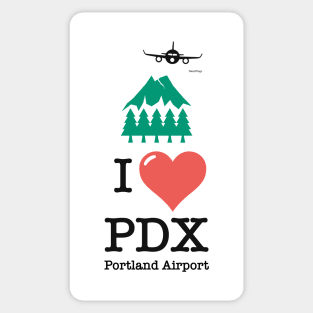 I Love/Like PDX Portland airport Sticker